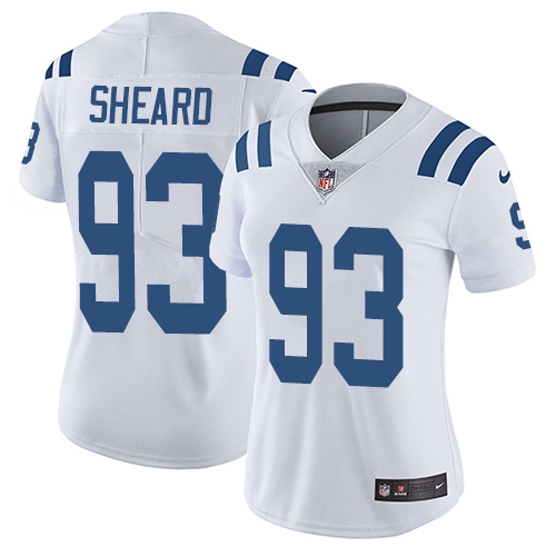 Indianapolis Colts 93 Limited Jabaal Sheard White Nike NFL Road Women Vapor Untouchable jerseys
